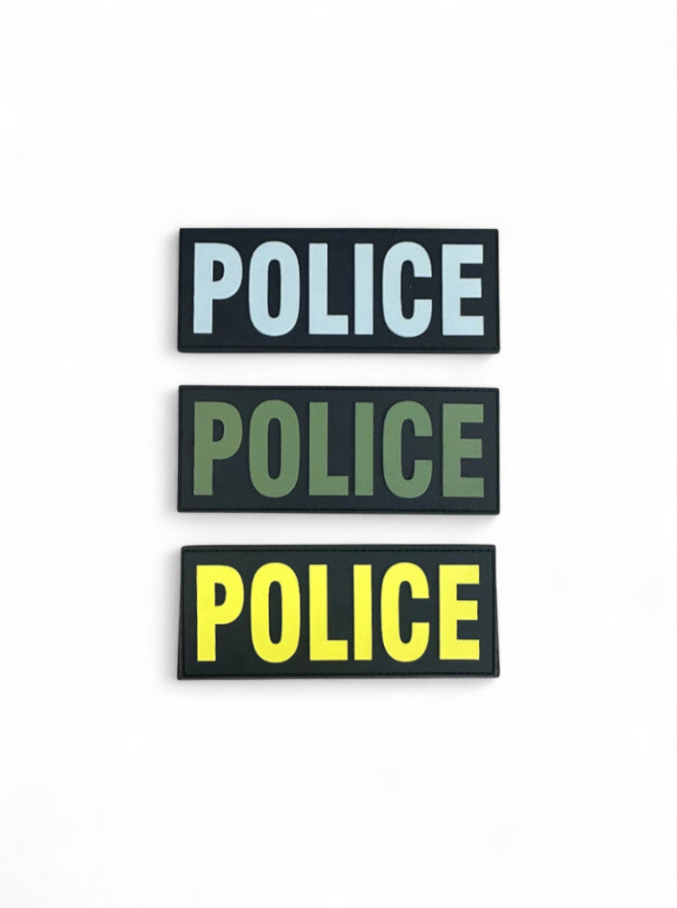 PVC POLICE PATCH 5"X2"