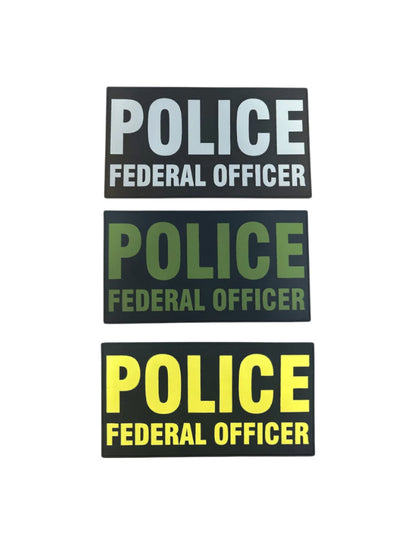 PVC POLICE FEDERAL OFFICER 9"X 5"