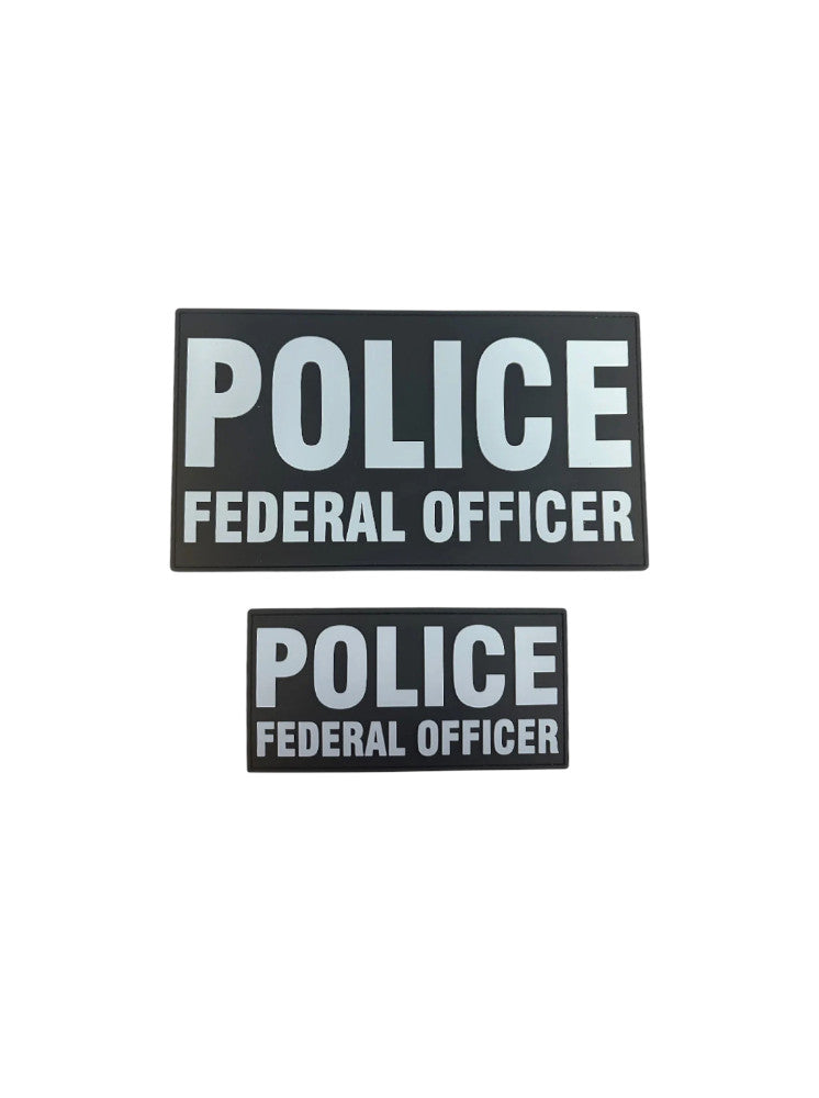 PVC POLICE FEDERAL OFFICER PATCH SET (MORE COLORS AVAILABLE)