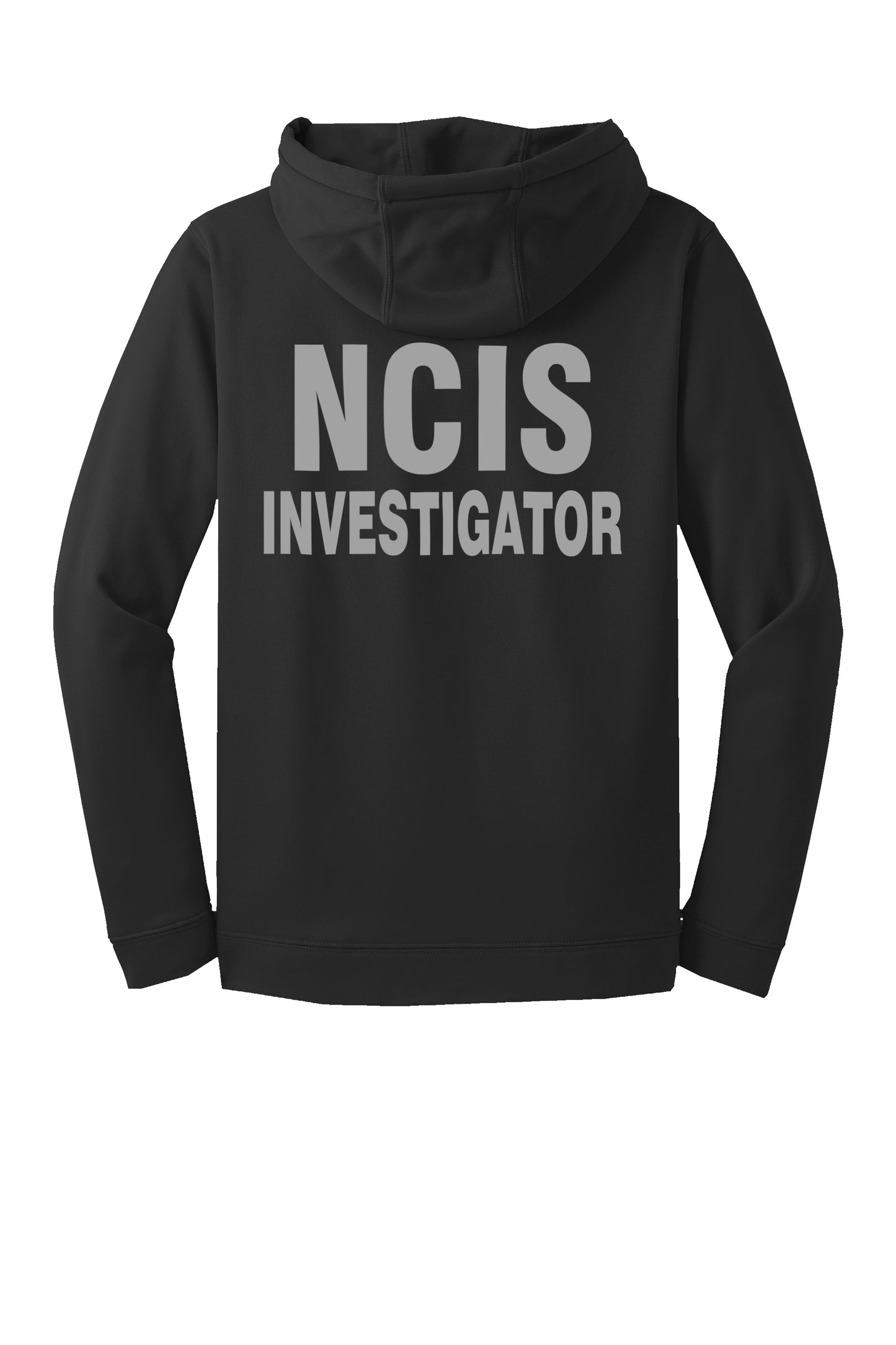 NCIS INVESTIGATOR WICKING HOODIE IN GREY INK-F244
