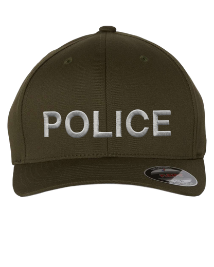 POLICE (LETTERS) ON FLEXFIT HAT-6277