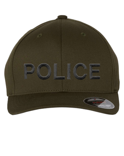 POLICE (LETTERS) ON FLEXFIT HAT-6277