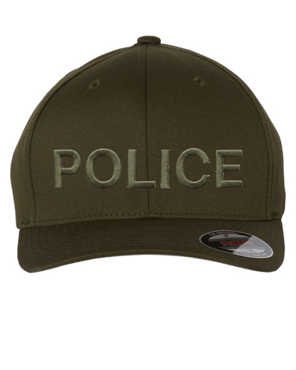 POLICE (LETTERS) ON FLEXFIT HAT-6277