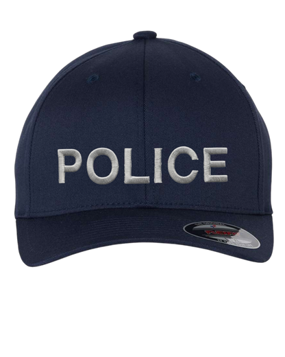 POLICE (LETTERS) ON FLEXFIT HAT-6277