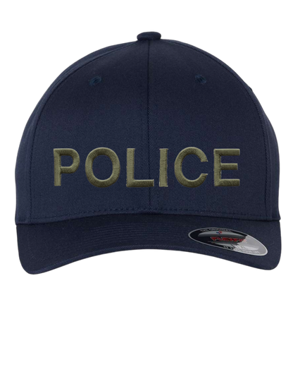 POLICE (LETTERS) ON FLEXFIT HAT-6277