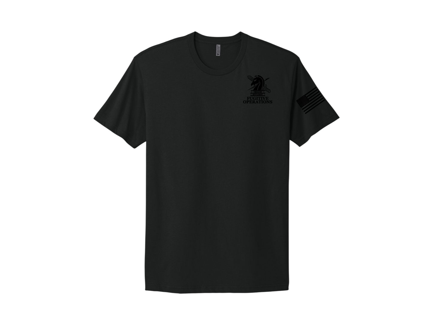 PRINTED ICE FUGITIVE OPS POLICE AGENCY RAID T-SHIRT NEXT LEVEL SOFT COTTON 3600