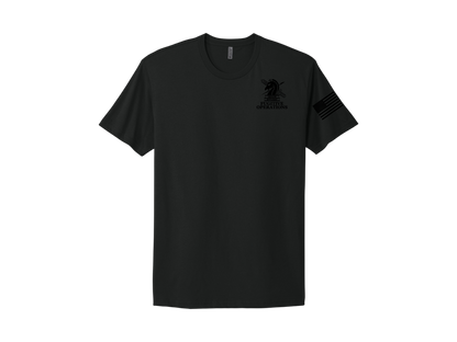 PRINTED ICE FUGITIVE OPS POLICE AGENCY RAID T-SHIRT NEXT LEVEL SOFT COTTON 3600