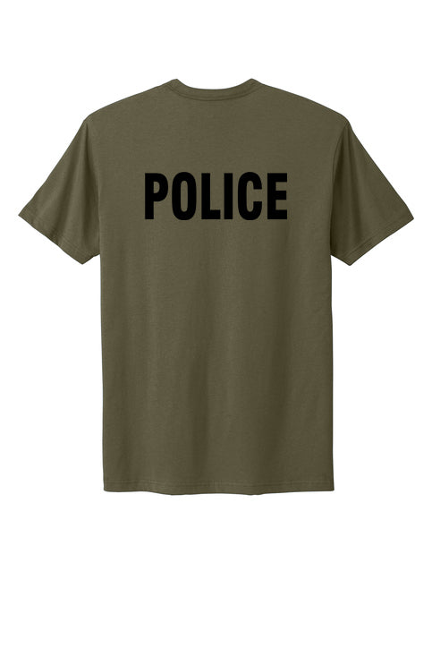 PRINTED ICE FUGITIVE OPS POLICE AGENCY RAID T-SHIRT NEXT LEVEL SOFT COTTON 3600