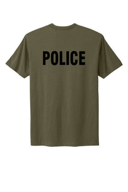 PRINTED ICE FUGITIVE OPS POLICE AGENCY RAID T-SHIRT NEXT LEVEL SOFT COTTON 3600
