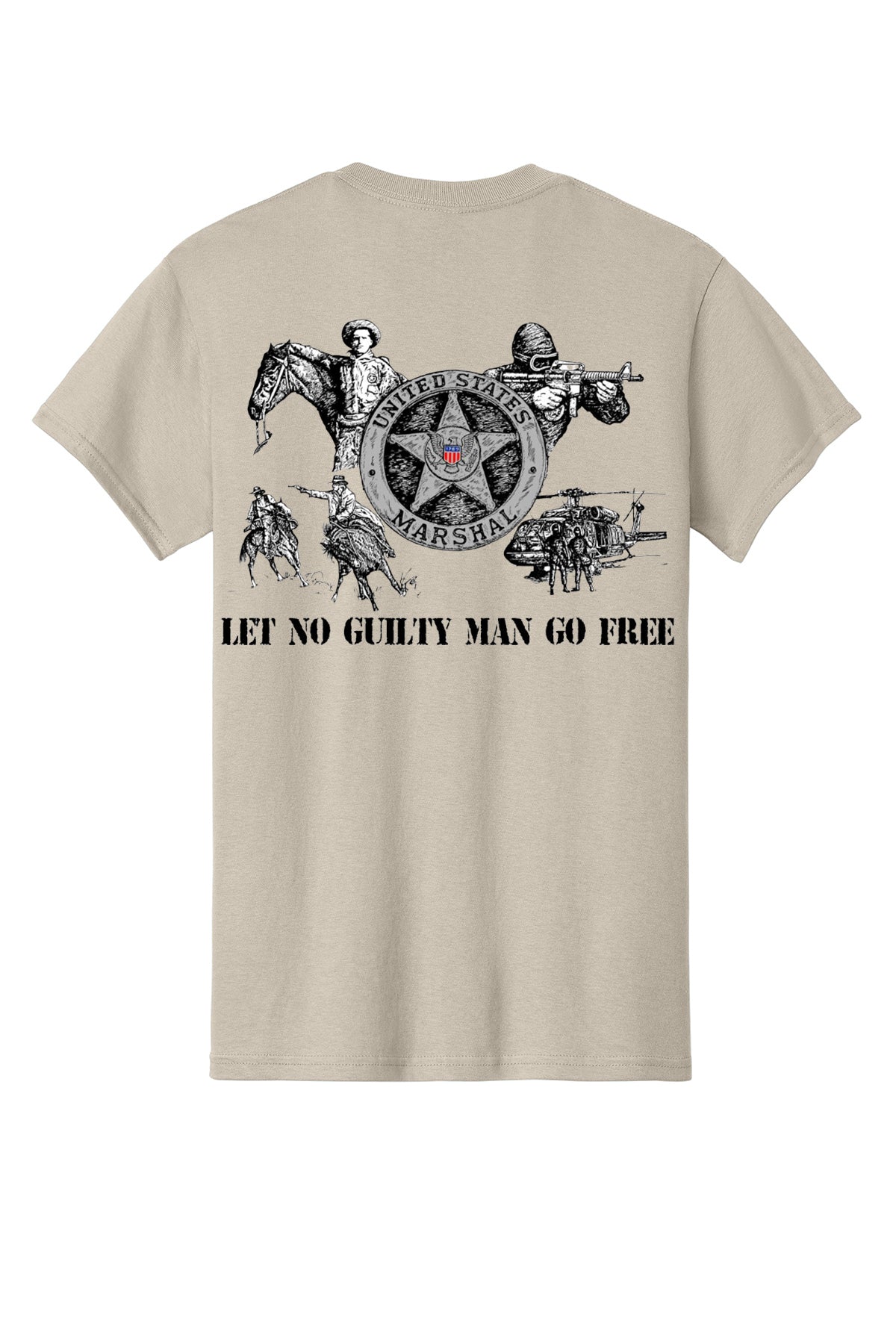 LET NO GUILTY MAN GO FREE T-SHIRT