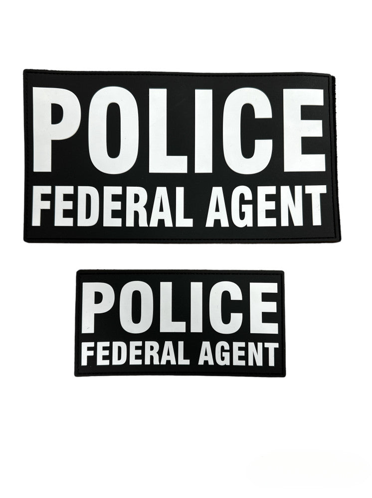 Agent Patch PVC POLICE FEDERAL AGENT PATCH SET (MORE COLORS AVAILABLE) – Sally's ...