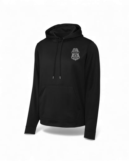CBP OFFICER RAID WICKING SWEATSHIRT BLACK/GREY INK-F244