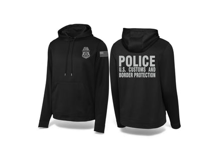CBP OFFICER RAID WICKING SWEATSHIRT BLACK/GREY INK-F244