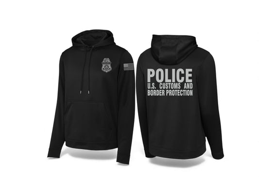 CBP OFFICER RAID WICKING SWEATSHIRT BLACK/GREY INK-F244