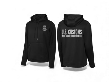 CBP OFFICER RAID WICKING SWEATSHIRT BLACK/GREY INK-F244