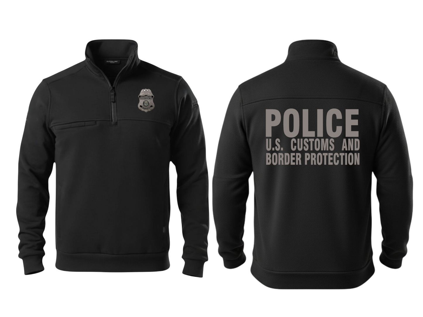 5.11 CBP OFFICER JOB SHIRT 1/4 ZIP 2.0-72534-BLACK
