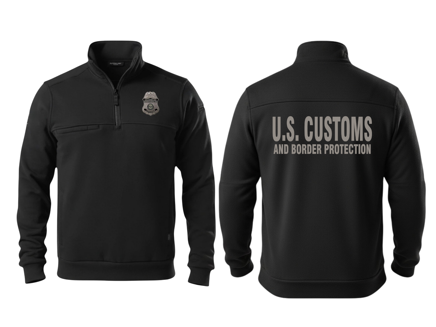 5.11 CBP OFFICER JOB SHIRT 1/4 ZIP 2.0-72534-BLACK