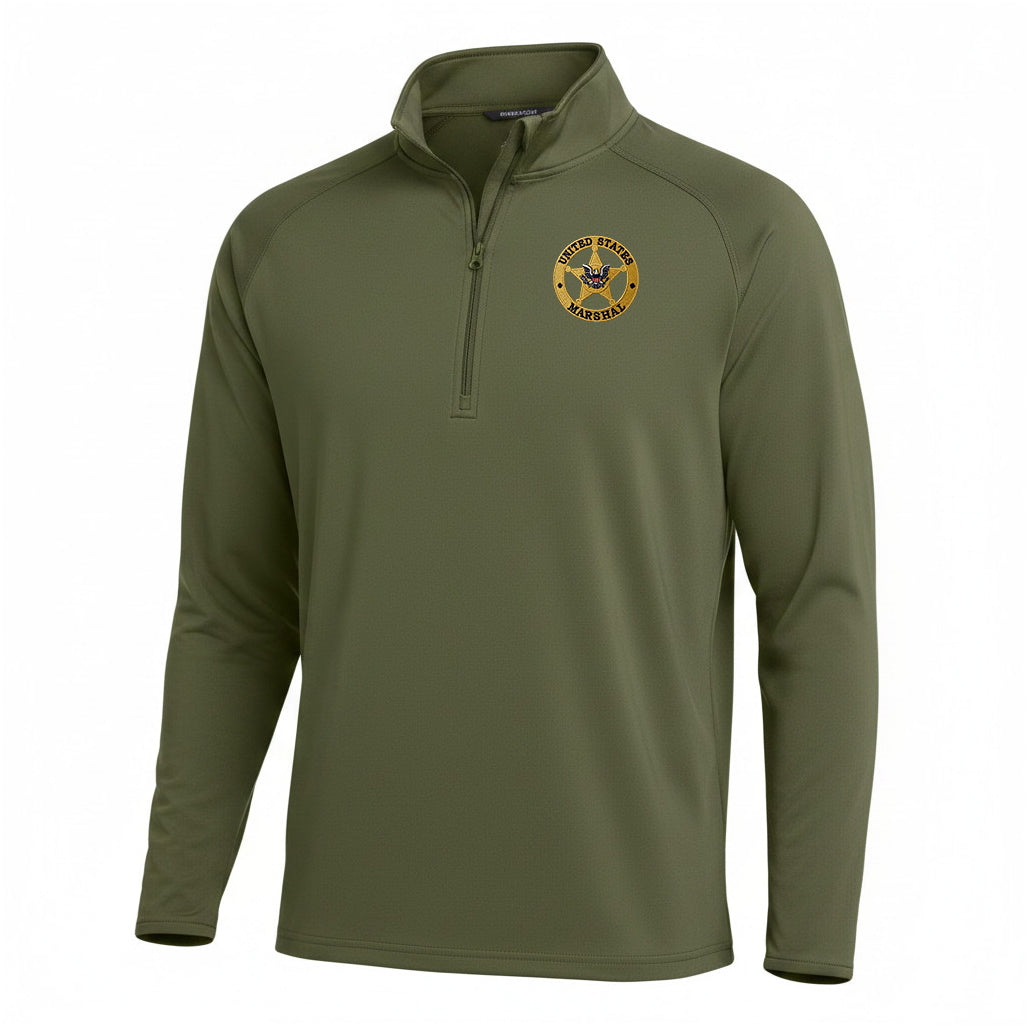MEN'S EMB USMS STAR SPORT TEK SPORT WICK STRETCH 1/2 ZIP PULLOVER-ST850