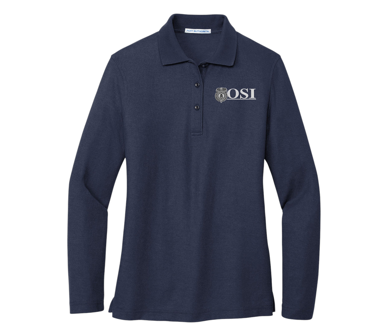 WOMEN'S OSI LOGO LONG SLEEVE PORT AUTHORITY POLO - L500LS