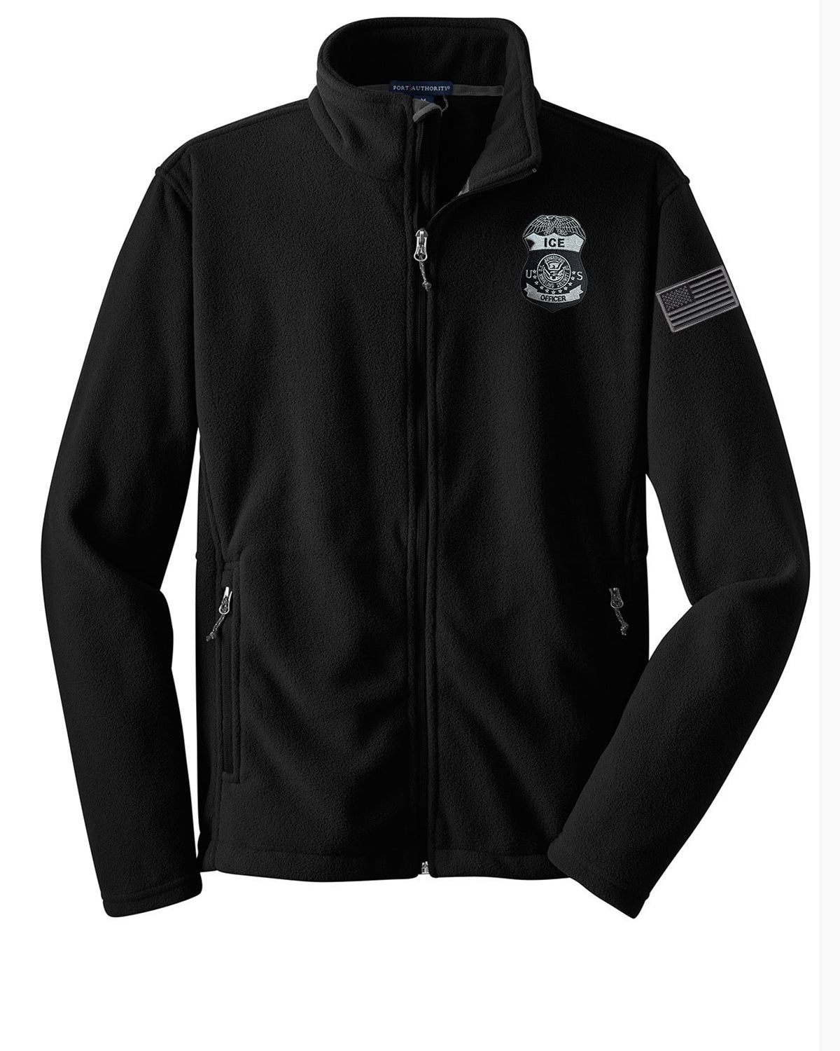 MEN'S ICE OFFICER BADGE FLEECE FULL ZIP JACKET-F217
