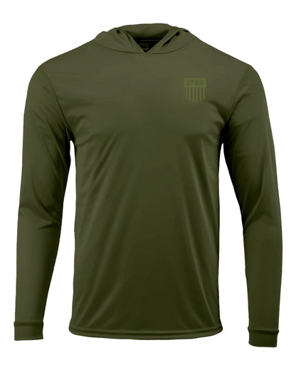 1789 SHIELD HOODED PULLOVER L/S T-SHIRT 220