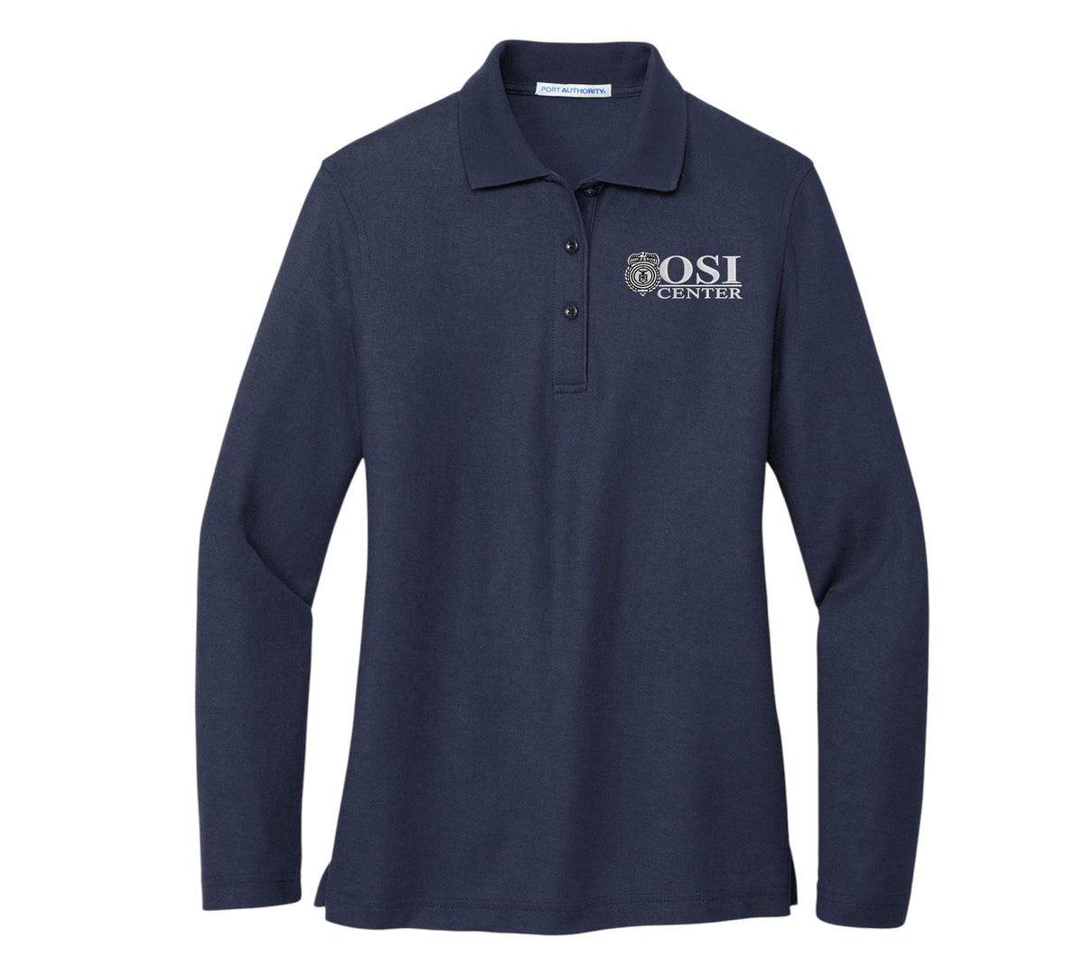 WOMEN'S OSI CENTER LOGO LONG SLEEVE PORT AUTHORITY POLO - L500LS