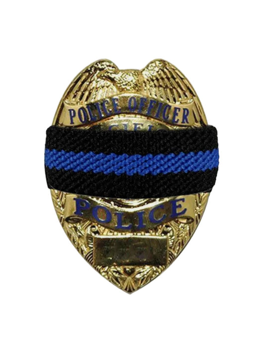 BLUELINE MEMORIAL BAND FOR BADGE-BLACK/BLUE
