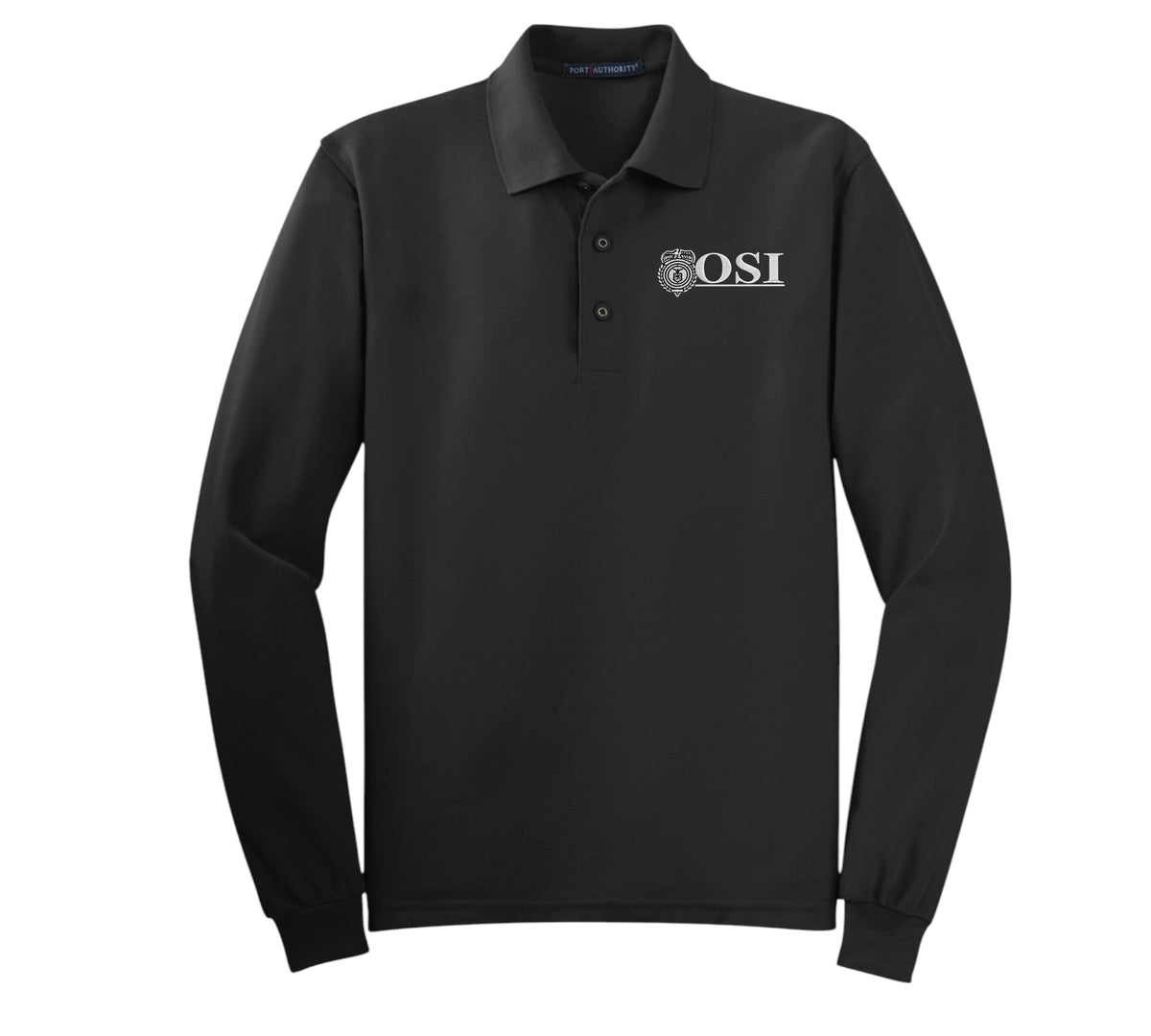 MEN'S OSI LOGO LONG SLEEVE PORT AUTHORITY POLO - K500LS