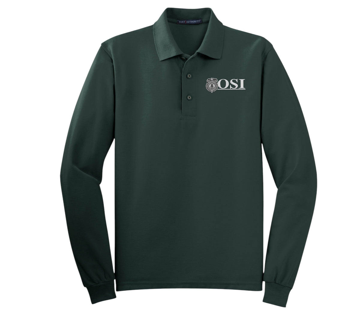 MEN'S OSI LOGO LONG SLEEVE PORT AUTHORITY POLO - K500LS