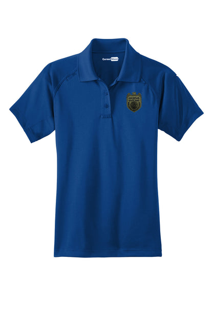 WOMEN'S NCIS SPECIAL AGENT BADGE ON CORNERSTONE TACTICAL POLO-CS411