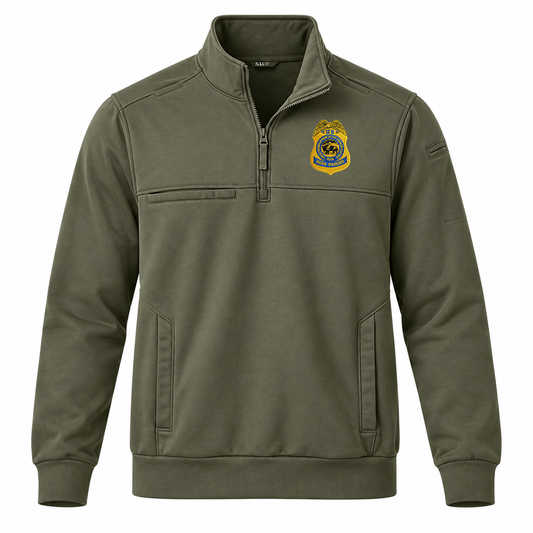 5.11 JOB SHIRT 1/4 ZIP 2.0  NPS GOLD BADGE