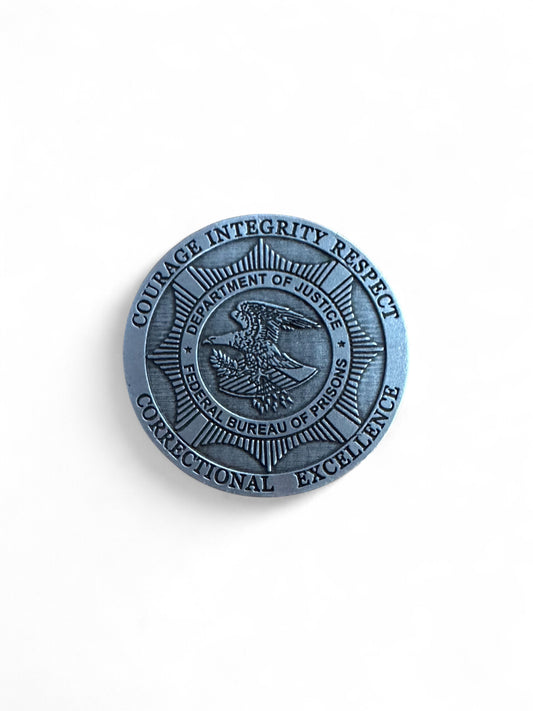 BOP BADGE PEWTER MAGNET