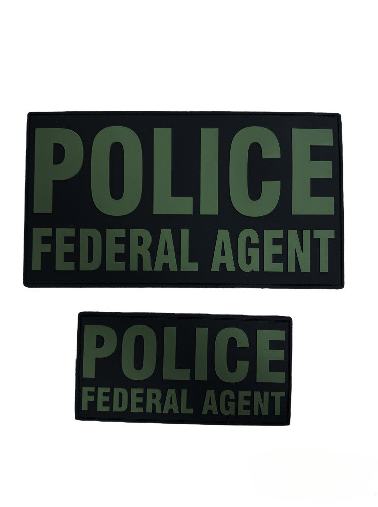 Agent Patch PVC POLICE FEDERAL AGENT PATCH SET (MORE COLORS AVAILABLE) – Sally's ...