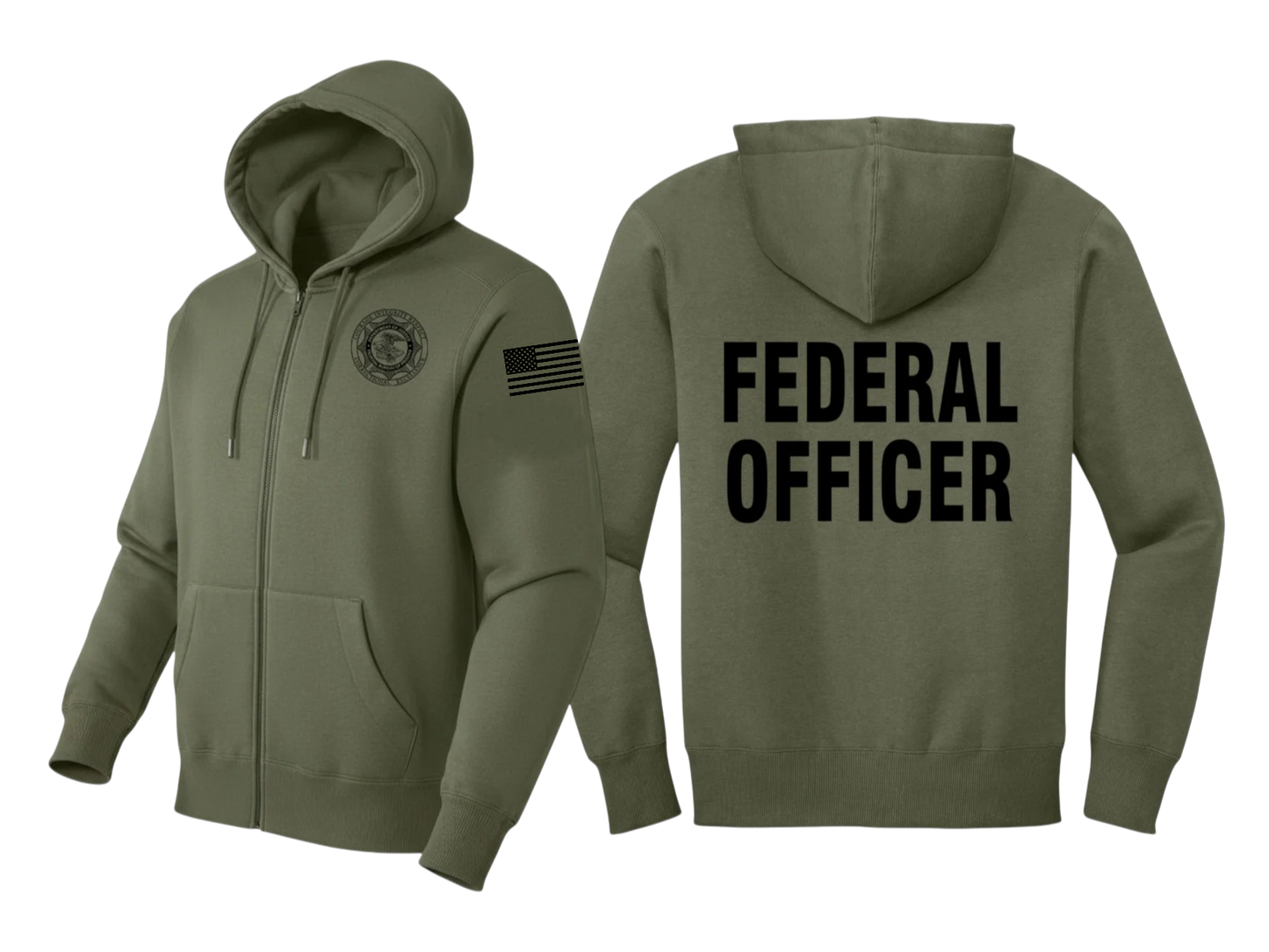 BOP FULL ZIP HOODED SWEATSHIRT-DT1103