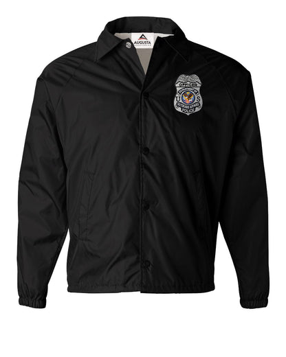 VA POLICE OFFICER BADGE RAID JACKET-BLACK/GREY INK-3100 CLEARANCE