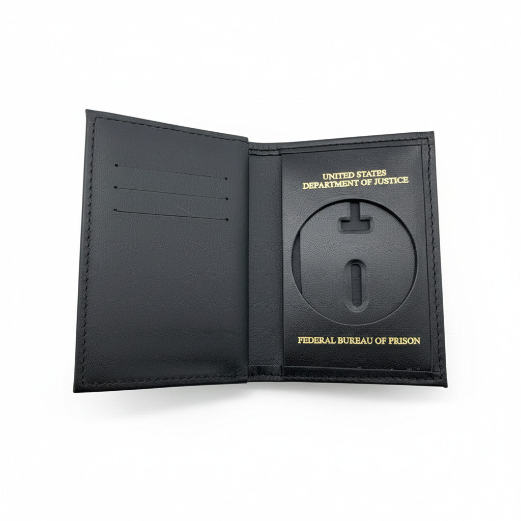 BOP BADGE WALLET 119-A USDOJ/FBOP-BLACK
