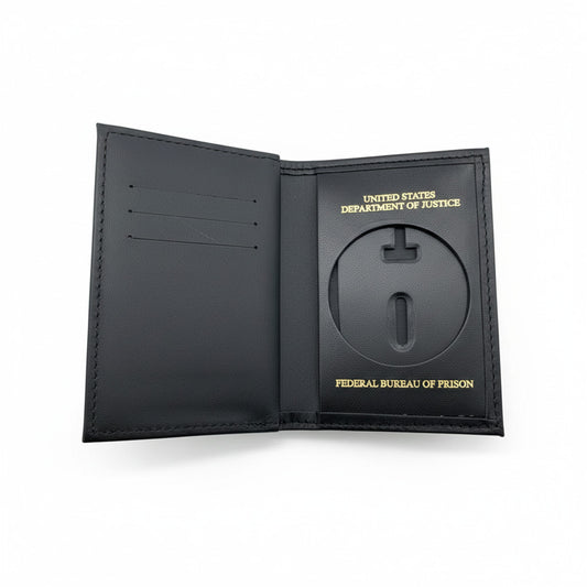 BOP BADGE WALLET 119-A USDOJ/FBOP-BLACK