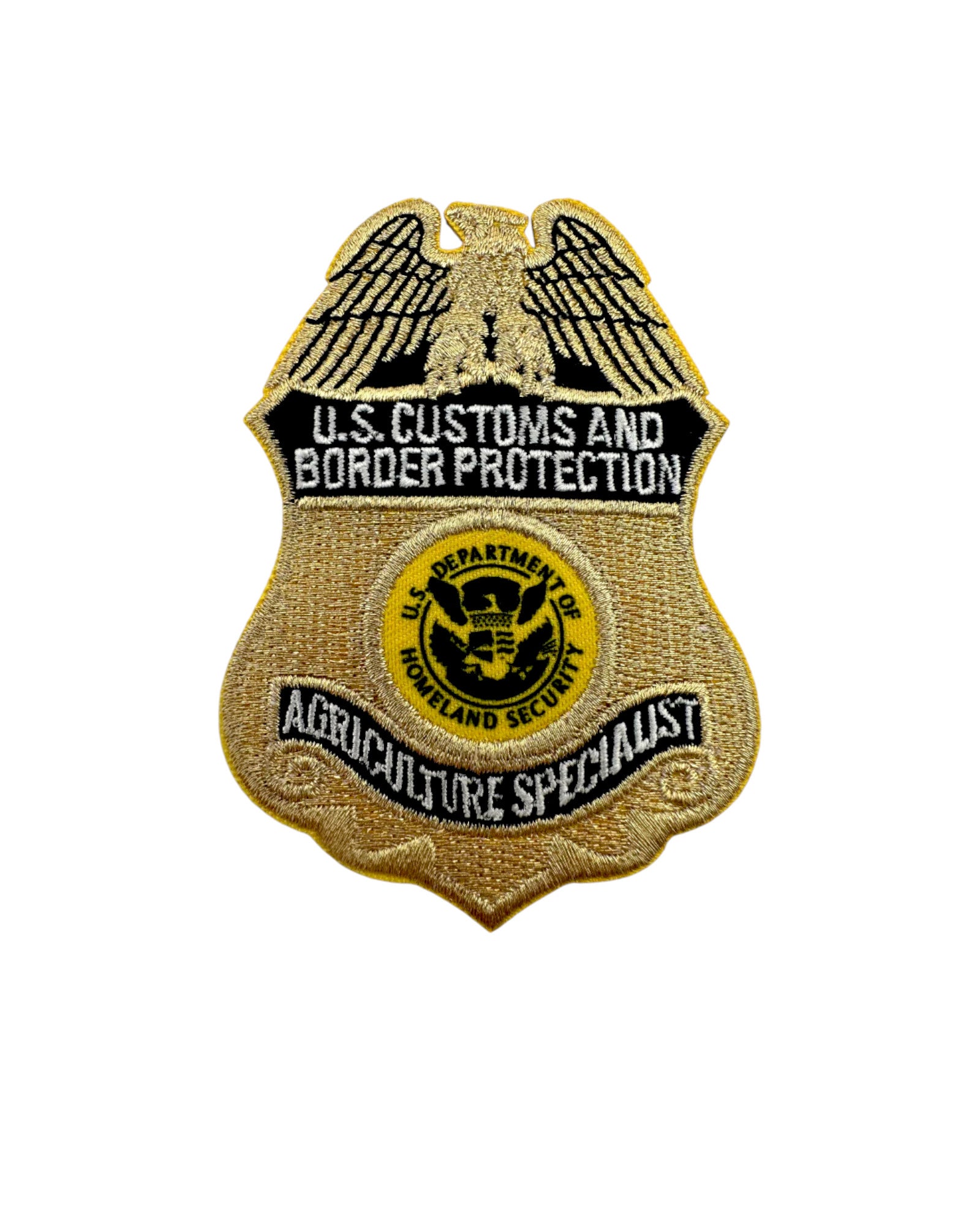 CBP AGRICULTURE SPECIALIST METALLIC GOLD BADGE PATCH – Sally's Cop Shop
