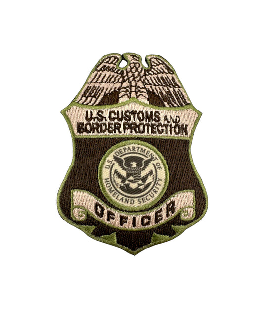 CBP OFFICER BADGE PATCH MULTICAM