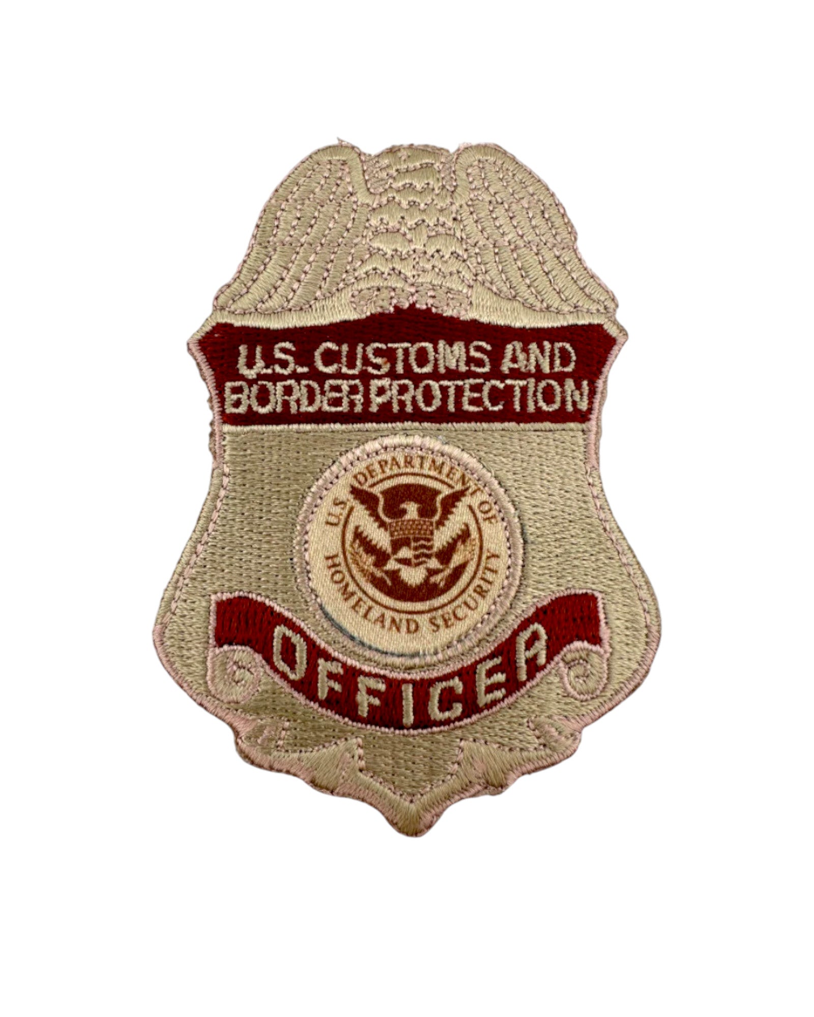 Dhs Patch CBP OFFICER BADGE PATCH DESERT TAN – Sally's Cop Shop