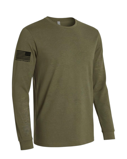 NEXT LEVEL SEMPER PROGREDI REV FLAG LONG SLEEVE SHIRT-6211