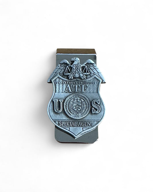 ATF SPECIAL AGENT PEWTER MONEY CLIP