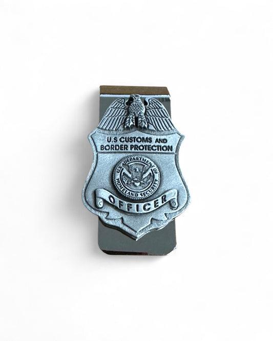 CBP OFFICER PEWTER MONEY CLIP