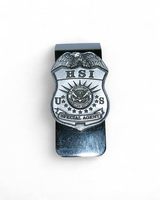 HSI SPECIAL AGENT PEWTER MONEY CLIP