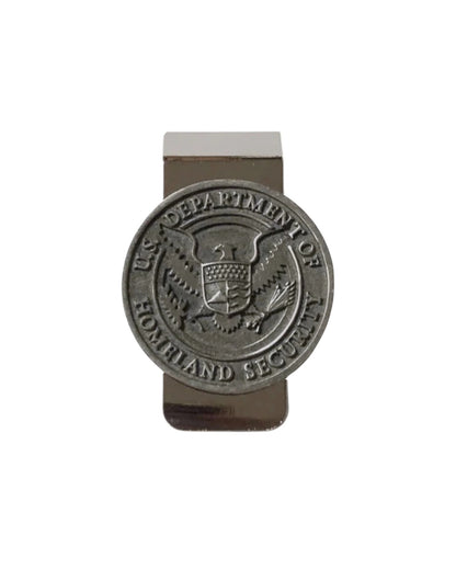 DHS SEAL PEWTER MONEY CLIP