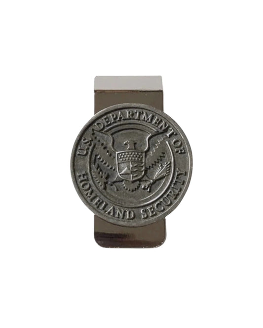 DHS SEAL PEWTER MONEY CLIP