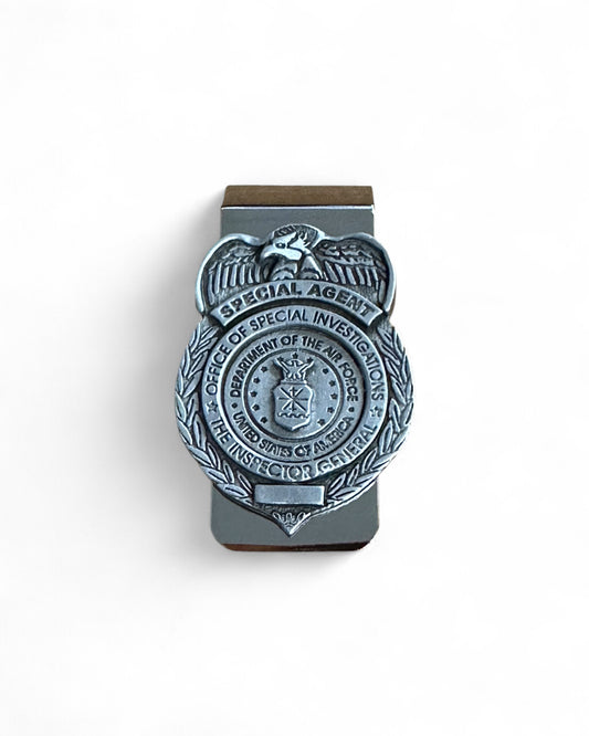 AF OSI PEWTER MONEY CLIP