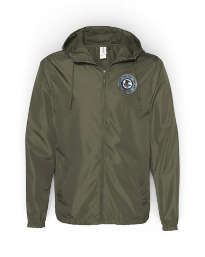INDEPENDENT TRADING LIGHTWEIGHT WINDBREAKER FULL-ZIP JACKET W/ BOP BADGE PRINTED