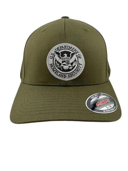 DHS SEAL EMBROIDERED FLEXFIT HAT