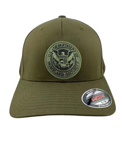 DHS SEAL EMBROIDERED FLEXFIT HAT